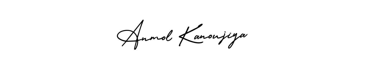 Make a short Anmol Kanoujiya signature style. Manage your documents anywhere anytime using AmerikaSignatureDemo-Regular. Create and add eSignatures, submit forms, share and send files easily. Anmol Kanoujiya signature style 3 images and pictures png