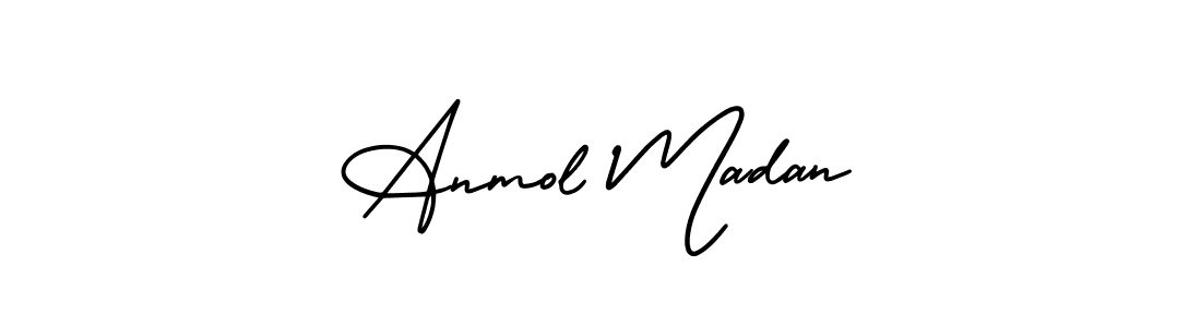 Also You can easily find your signature by using the search form. We will create Anmol Madan name handwritten signature images for you free of cost using AmerikaSignatureDemo-Regular sign style. Anmol Madan signature style 3 images and pictures png