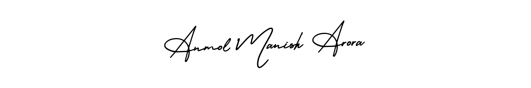 Similarly AmerikaSignatureDemo-Regular is the best handwritten signature design. Signature creator online .You can use it as an online autograph creator for name Anmol Manish Arora. Anmol Manish Arora signature style 3 images and pictures png