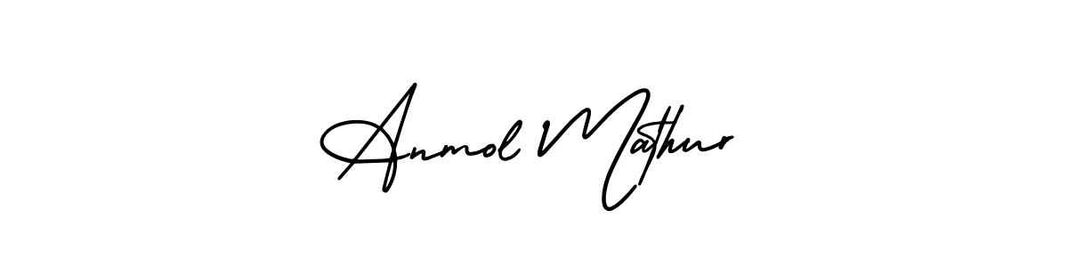 Create a beautiful signature design for name Anmol Mathur. With this signature (AmerikaSignatureDemo-Regular) fonts, you can make a handwritten signature for free. Anmol Mathur signature style 3 images and pictures png