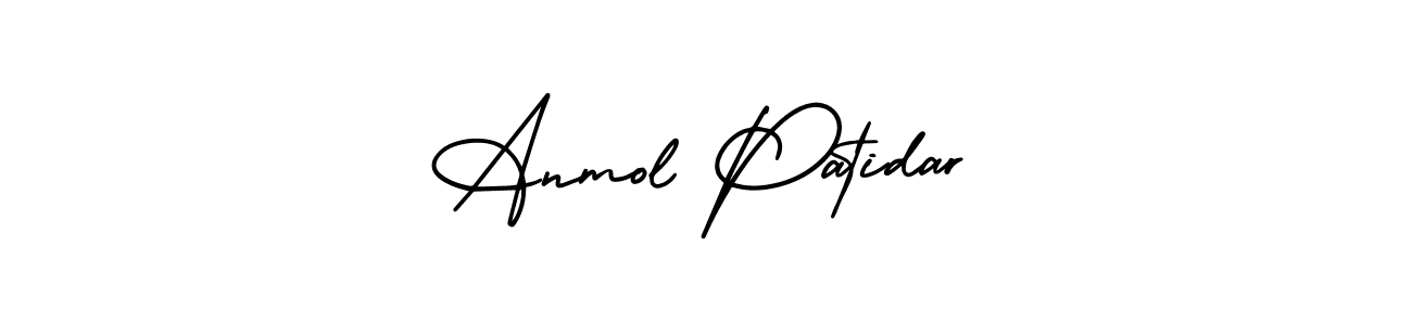 Design your own signature with our free online signature maker. With this signature software, you can create a handwritten (AmerikaSignatureDemo-Regular) signature for name Anmol Patidar. Anmol Patidar signature style 3 images and pictures png