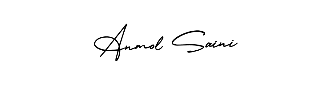 Create a beautiful signature design for name Anmol Saini. With this signature (AmerikaSignatureDemo-Regular) fonts, you can make a handwritten signature for free. Anmol Saini signature style 3 images and pictures png