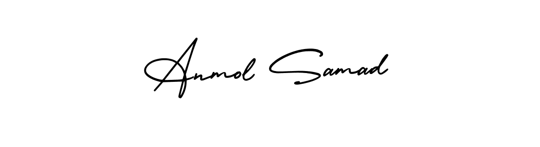 Design your own signature with our free online signature maker. With this signature software, you can create a handwritten (AmerikaSignatureDemo-Regular) signature for name Anmol Samad. Anmol Samad signature style 3 images and pictures png