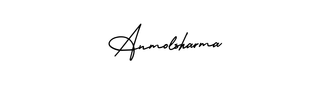 Use a signature maker to create a handwritten signature online. With this signature software, you can design (AmerikaSignatureDemo-Regular) your own signature for name Anmolsharma. Anmolsharma signature style 3 images and pictures png
