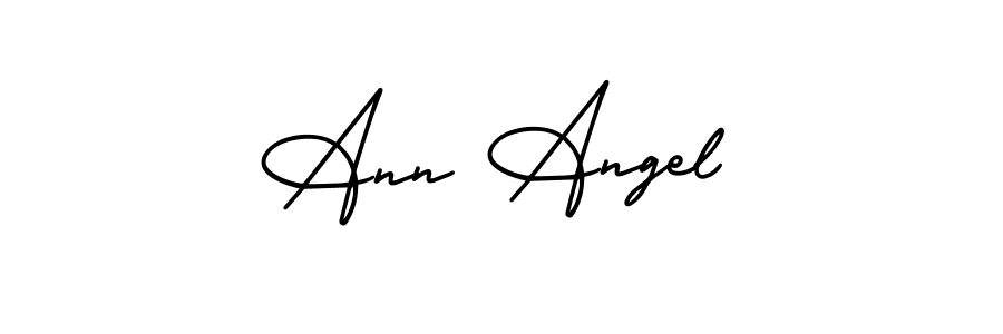 Use a signature maker to create a handwritten signature online. With this signature software, you can design (AmerikaSignatureDemo-Regular) your own signature for name Ann Angel. Ann Angel signature style 3 images and pictures png