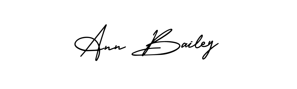 Make a beautiful signature design for name Ann Bailey. With this signature (AmerikaSignatureDemo-Regular) style, you can create a handwritten signature for free. Ann Bailey signature style 3 images and pictures png