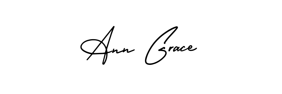 How to make Ann Grace signature? AmerikaSignatureDemo-Regular is a professional autograph style. Create handwritten signature for Ann Grace name. Ann Grace signature style 3 images and pictures png