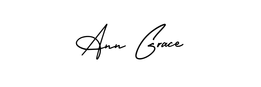 How to make Ann Grace signature? AmerikaSignatureDemo-Regular is a professional autograph style. Create handwritten signature for Ann Grace name. Ann Grace signature style 3 images and pictures png