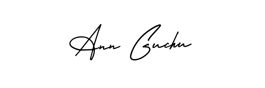 Check out images of Autograph of Ann Guchu name. Actor Ann Guchu Signature Style. AmerikaSignatureDemo-Regular is a professional sign style online. Ann Guchu signature style 3 images and pictures png