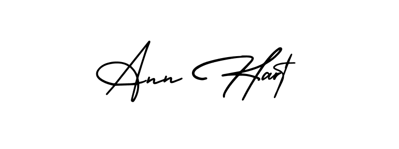 Create a beautiful signature design for name Ann Hart. With this signature (AmerikaSignatureDemo-Regular) fonts, you can make a handwritten signature for free. Ann Hart signature style 3 images and pictures png