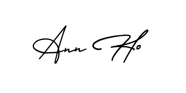 AmerikaSignatureDemo-Regular is a professional signature style that is perfect for those who want to add a touch of class to their signature. It is also a great choice for those who want to make their signature more unique. Get Ann Ho name to fancy signature for free. Ann Ho signature style 3 images and pictures png