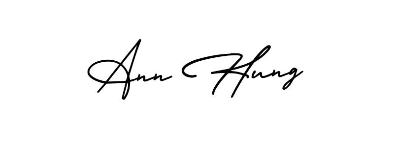 if you are searching for the best signature style for your name Ann Hung. so please give up your signature search. here we have designed multiple signature styles  using AmerikaSignatureDemo-Regular. Ann Hung signature style 3 images and pictures png