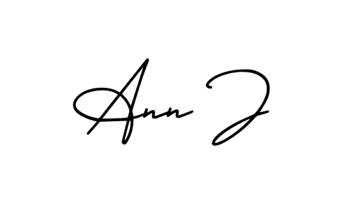 How to make Ann J signature? AmerikaSignatureDemo-Regular is a professional autograph style. Create handwritten signature for Ann J name. Ann J signature style 3 images and pictures png