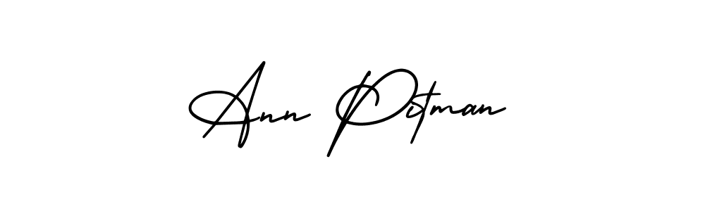 Design your own signature with our free online signature maker. With this signature software, you can create a handwritten (AmerikaSignatureDemo-Regular) signature for name Ann Pitman. Ann Pitman signature style 3 images and pictures png