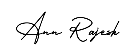See photos of Ann Rajesh official signature. Check more albums & portfolios. Read reviews & check more about AmerikaSignatureDemo-Regular font. Ann Rajesh signature style 3 images and pictures png