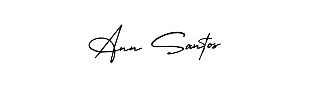 Similarly AmerikaSignatureDemo-Regular is the best handwritten signature design. Signature creator online .You can use it as an online autograph creator for name Ann Santos. Ann Santos signature style 3 images and pictures png