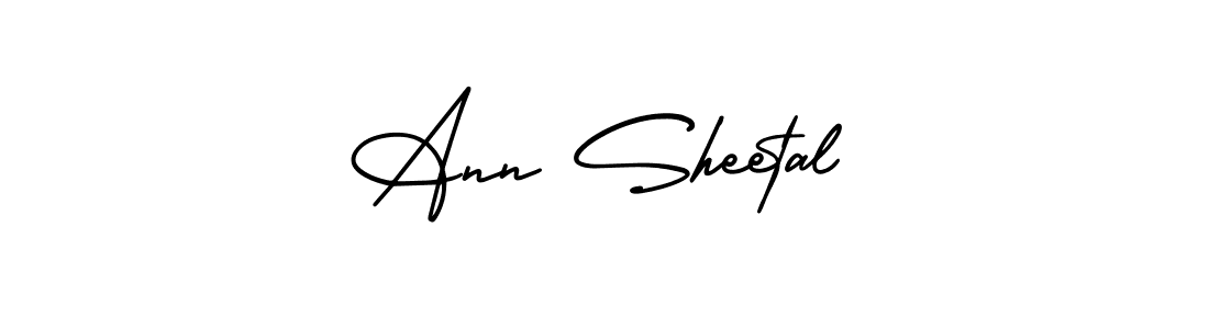 Ann Sheetal stylish signature style. Best Handwritten Sign (AmerikaSignatureDemo-Regular) for my name. Handwritten Signature Collection Ideas for my name Ann Sheetal. Ann Sheetal signature style 3 images and pictures png