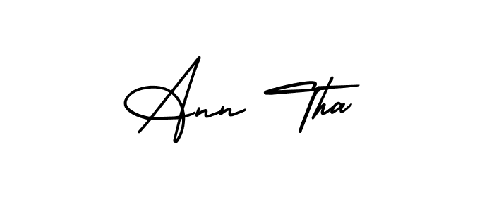 Create a beautiful signature design for name Ann Tha. With this signature (AmerikaSignatureDemo-Regular) fonts, you can make a handwritten signature for free. Ann Tha signature style 3 images and pictures png