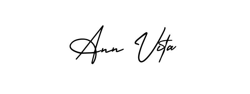 You can use this online signature creator to create a handwritten signature for the name Ann Vita. This is the best online autograph maker. Ann Vita signature style 3 images and pictures png