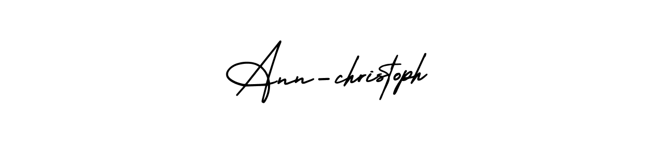 You should practise on your own different ways (AmerikaSignatureDemo-Regular) to write your name (Ann-christoph) in signature. don't let someone else do it for you. Ann-christoph signature style 3 images and pictures png