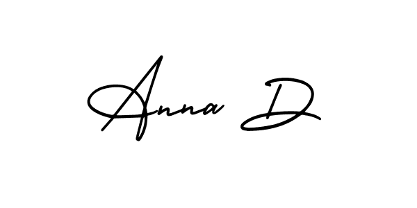 AmerikaSignatureDemo-Regular is a professional signature style that is perfect for those who want to add a touch of class to their signature. It is also a great choice for those who want to make their signature more unique. Get Anna D name to fancy signature for free. Anna D signature style 3 images and pictures png