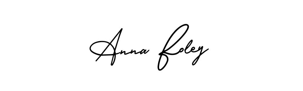 It looks lik you need a new signature style for name Anna Foley. Design unique handwritten (AmerikaSignatureDemo-Regular) signature with our free signature maker in just a few clicks. Anna Foley signature style 3 images and pictures png