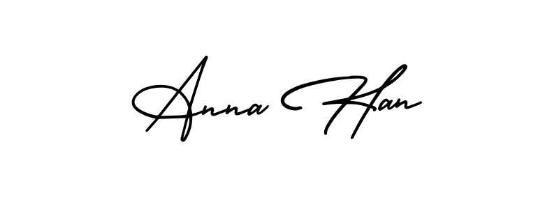 This is the best signature style for the Anna Han name. Also you like these signature font (AmerikaSignatureDemo-Regular). Mix name signature. Anna Han signature style 3 images and pictures png