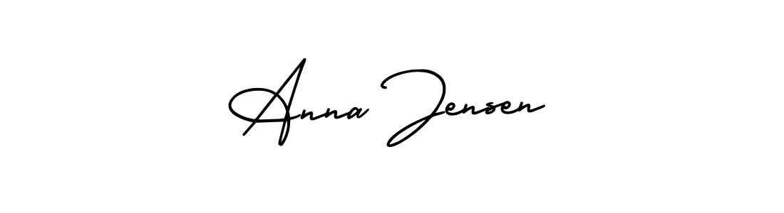 Best and Professional Signature Style for Anna Jensen. AmerikaSignatureDemo-Regular Best Signature Style Collection. Anna Jensen signature style 3 images and pictures png