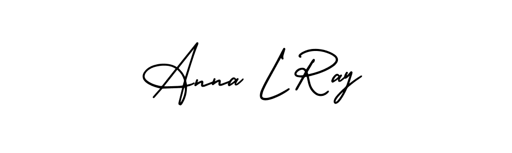 Make a beautiful signature design for name Anna L Ray. With this signature (AmerikaSignatureDemo-Regular) style, you can create a handwritten signature for free. Anna L Ray signature style 3 images and pictures png