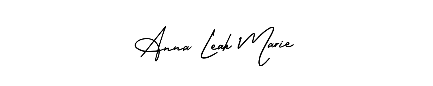 This is the best signature style for the Anna Leah Marie name. Also you like these signature font (AmerikaSignatureDemo-Regular). Mix name signature. Anna Leah Marie signature style 3 images and pictures png