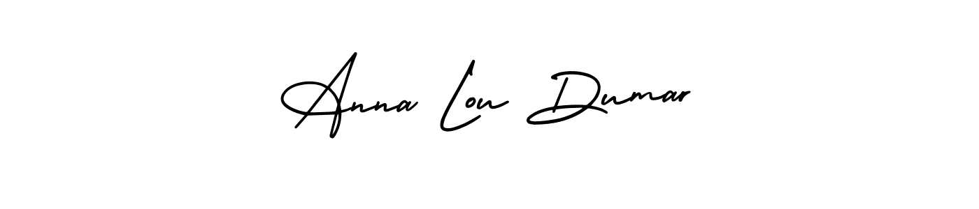 You can use this online signature creator to create a handwritten signature for the name Anna Lou Dumar. This is the best online autograph maker. Anna Lou Dumar signature style 3 images and pictures png
