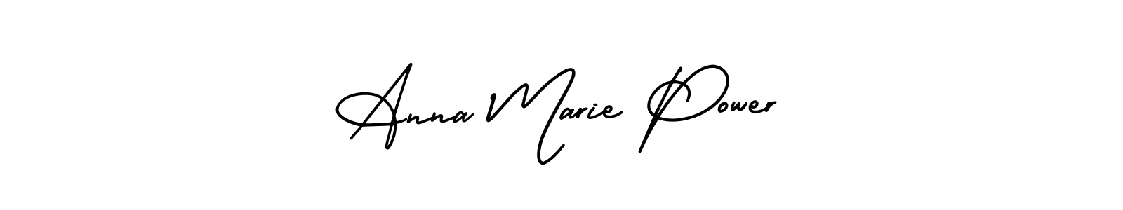 Create a beautiful signature design for name Anna Marie Power. With this signature (AmerikaSignatureDemo-Regular) fonts, you can make a handwritten signature for free. Anna Marie Power signature style 3 images and pictures png