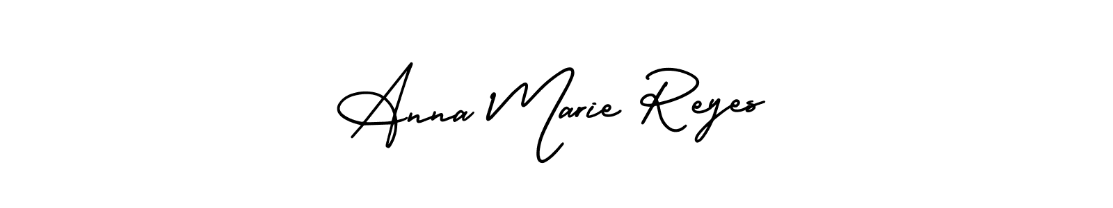 This is the best signature style for the Anna Marie Reyes name. Also you like these signature font (AmerikaSignatureDemo-Regular). Mix name signature. Anna Marie Reyes signature style 3 images and pictures png