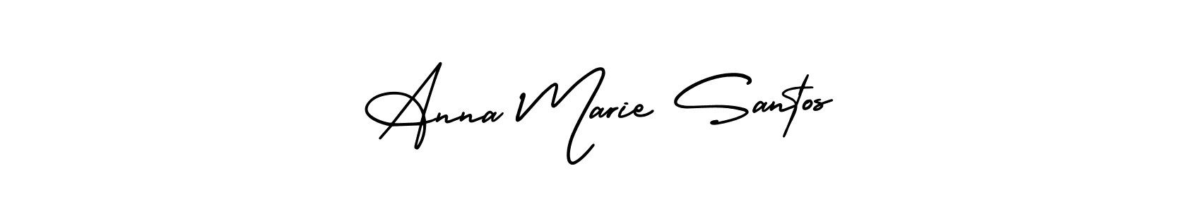 Design your own signature with our free online signature maker. With this signature software, you can create a handwritten (AmerikaSignatureDemo-Regular) signature for name Anna Marie Santos. Anna Marie Santos signature style 3 images and pictures png