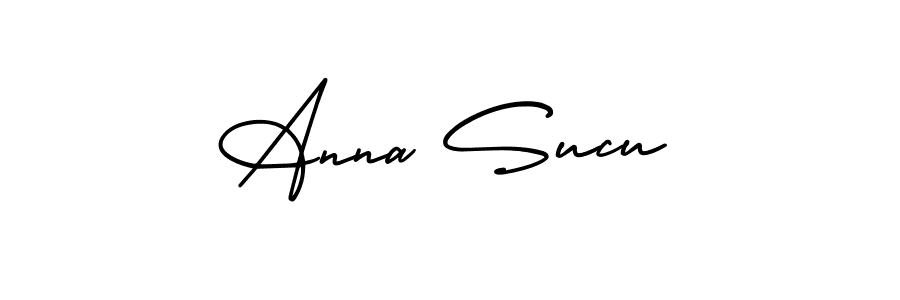 Design your own signature with our free online signature maker. With this signature software, you can create a handwritten (AmerikaSignatureDemo-Regular) signature for name Anna Sucu. Anna Sucu signature style 3 images and pictures png