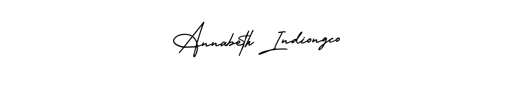 How to make Annabeth Indiongco name signature. Use AmerikaSignatureDemo-Regular style for creating short signs online. This is the latest handwritten sign. Annabeth Indiongco signature style 3 images and pictures png