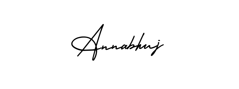 if you are searching for the best signature style for your name Annabhuj. so please give up your signature search. here we have designed multiple signature styles  using AmerikaSignatureDemo-Regular. Annabhuj signature style 3 images and pictures png