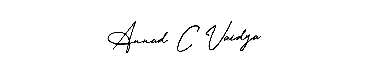 Here are the top 10 professional signature styles for the name Annad C Vaidya. These are the best autograph styles you can use for your name. Annad C Vaidya signature style 3 images and pictures png
