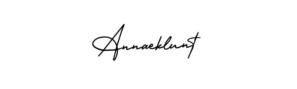 Design your own signature with our free online signature maker. With this signature software, you can create a handwritten (AmerikaSignatureDemo-Regular) signature for name Annaeklunt. Annaeklunt signature style 3 images and pictures png