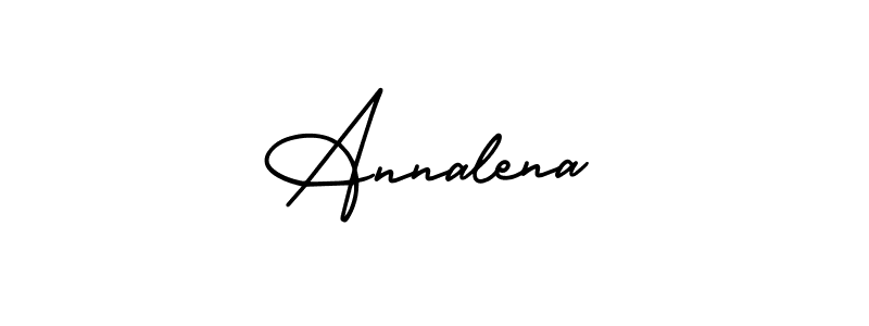 It looks lik you need a new signature style for name Annalena. Design unique handwritten (AmerikaSignatureDemo-Regular) signature with our free signature maker in just a few clicks. Annalena signature style 3 images and pictures png