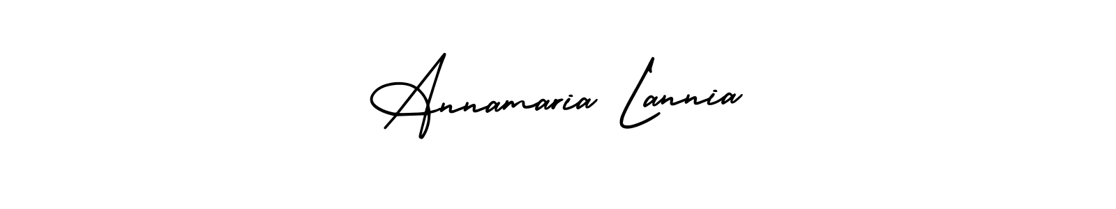 Make a beautiful signature design for name Annamaria Lannia. With this signature (AmerikaSignatureDemo-Regular) style, you can create a handwritten signature for free. Annamaria Lannia signature style 3 images and pictures png