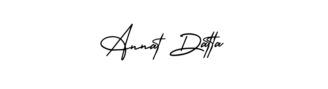 AmerikaSignatureDemo-Regular is a professional signature style that is perfect for those who want to add a touch of class to their signature. It is also a great choice for those who want to make their signature more unique. Get Annat Datta name to fancy signature for free. Annat Datta signature style 3 images and pictures png