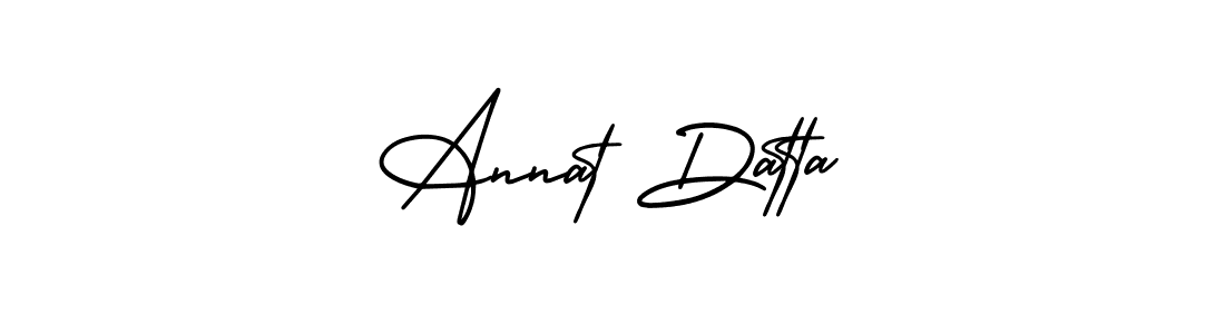 AmerikaSignatureDemo-Regular is a professional signature style that is perfect for those who want to add a touch of class to their signature. It is also a great choice for those who want to make their signature more unique. Get Annat Datta name to fancy signature for free. Annat Datta signature style 3 images and pictures png