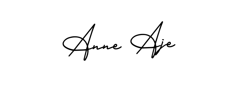 This is the best signature style for the Anne Aje name. Also you like these signature font (AmerikaSignatureDemo-Regular). Mix name signature. Anne Aje signature style 3 images and pictures png