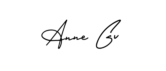 Make a beautiful signature design for name Anne Gv. With this signature (AmerikaSignatureDemo-Regular) style, you can create a handwritten signature for free. Anne Gv signature style 3 images and pictures png