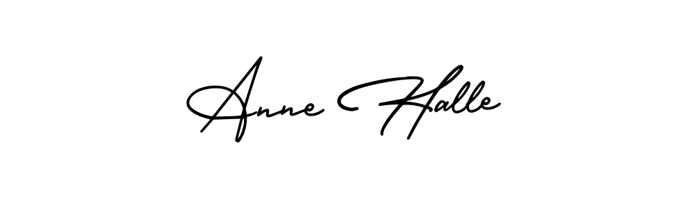 Make a short Anne Halle signature style. Manage your documents anywhere anytime using AmerikaSignatureDemo-Regular. Create and add eSignatures, submit forms, share and send files easily. Anne Halle signature style 3 images and pictures png