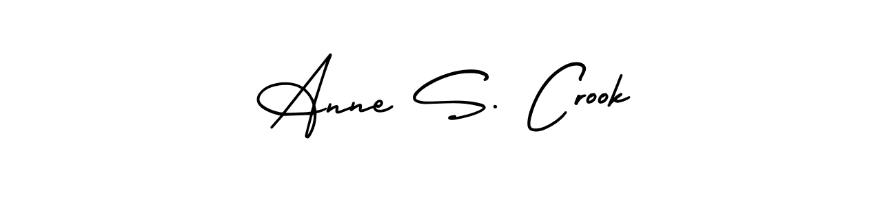 Make a short Anne S. Crook signature style. Manage your documents anywhere anytime using AmerikaSignatureDemo-Regular. Create and add eSignatures, submit forms, share and send files easily. Anne S. Crook signature style 3 images and pictures png