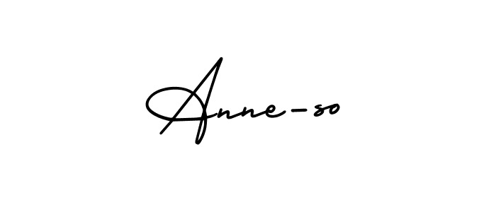Use a signature maker to create a handwritten signature online. With this signature software, you can design (AmerikaSignatureDemo-Regular) your own signature for name Anne-so. Anne-so signature style 3 images and pictures png