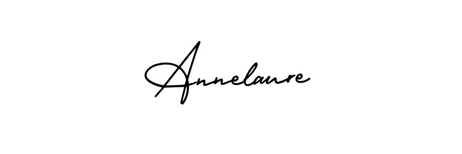 Use a signature maker to create a handwritten signature online. With this signature software, you can design (AmerikaSignatureDemo-Regular) your own signature for name Annelaure. Annelaure signature style 3 images and pictures png