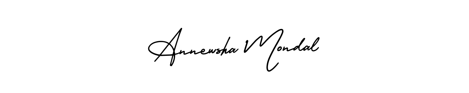 You can use this online signature creator to create a handwritten signature for the name Annewsha Mondal. This is the best online autograph maker. Annewsha Mondal signature style 3 images and pictures png